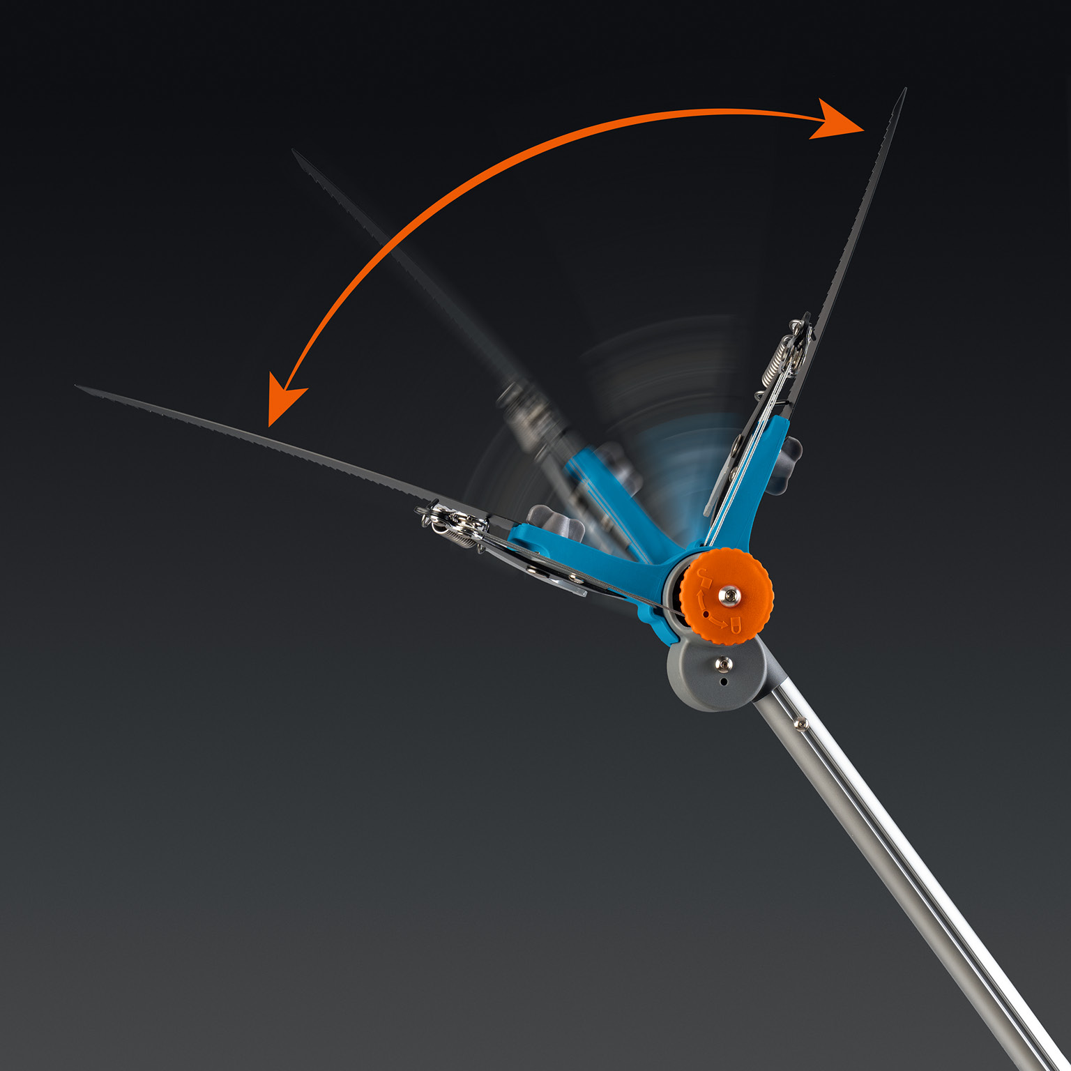 GRINDA GX-4000, длина 2-2,8 м, пила 350мм, рез до 30 мм, лезвия из нержавеющей стали, телескопический высоторез с пилой, PROLine (424530) — фото 7