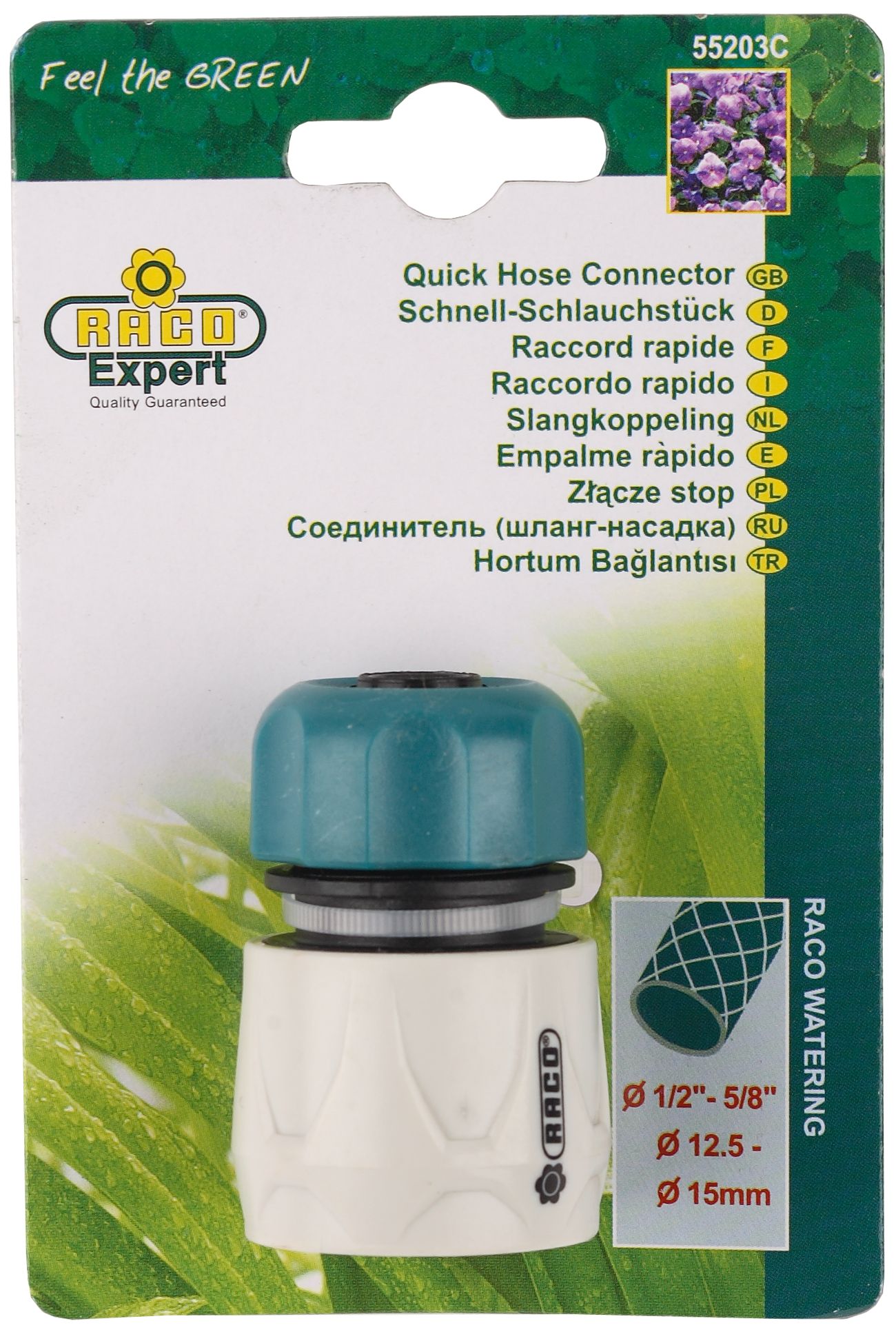 RACO ORIGINAL, 1/2″, для шланга, из ABS пластика, быстросъемный соединитель (4250-55203C) — фото 3