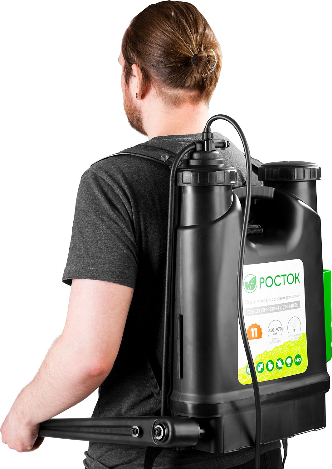 РОСТОК RK-11, 11 л, с телескопическим удлинителем, ранцевый опрыскиватель (425219) — фото 11
