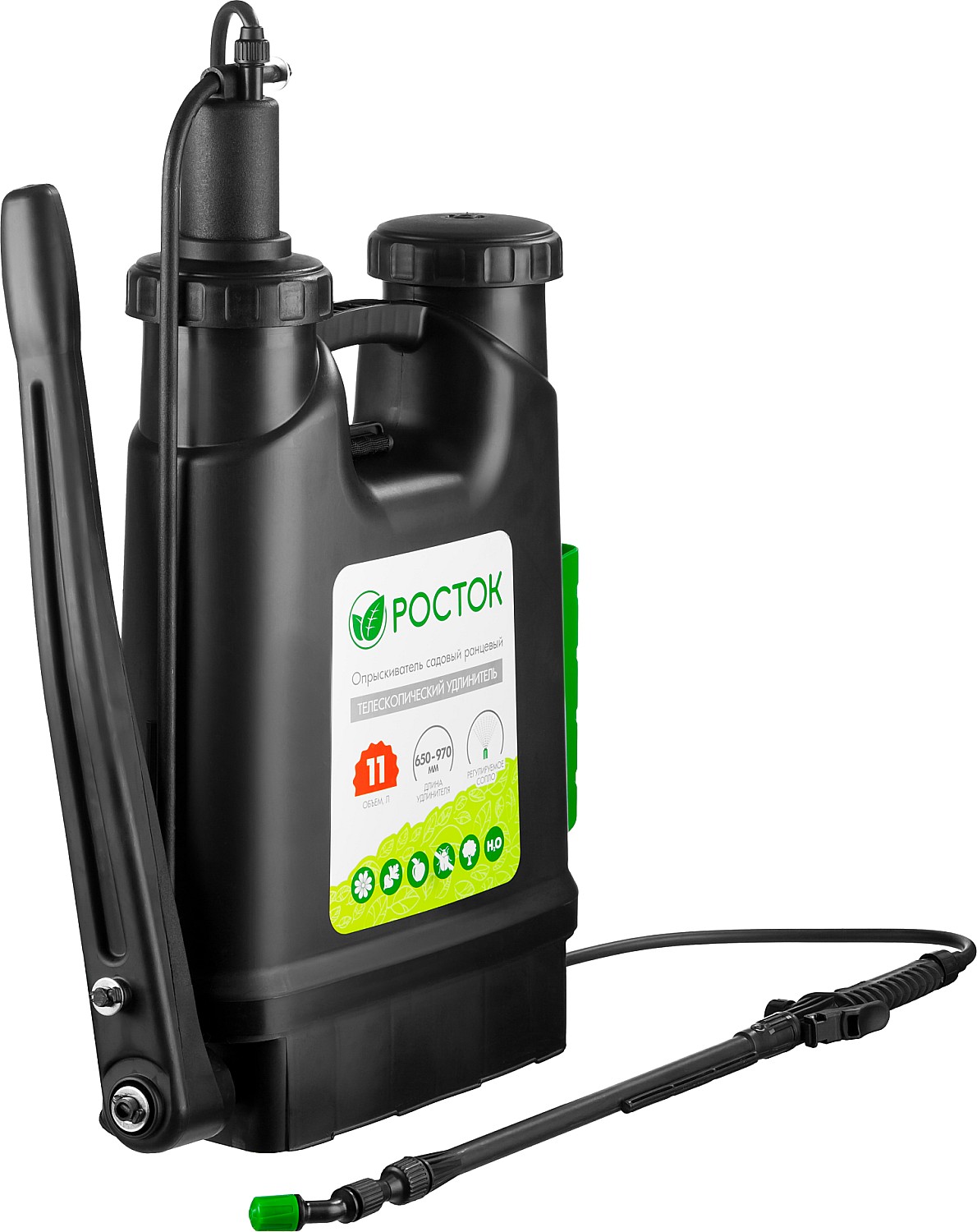 РОСТОК RK-11, 11 л, с телескопическим удлинителем, ранцевый опрыскиватель (425219) — фото 4