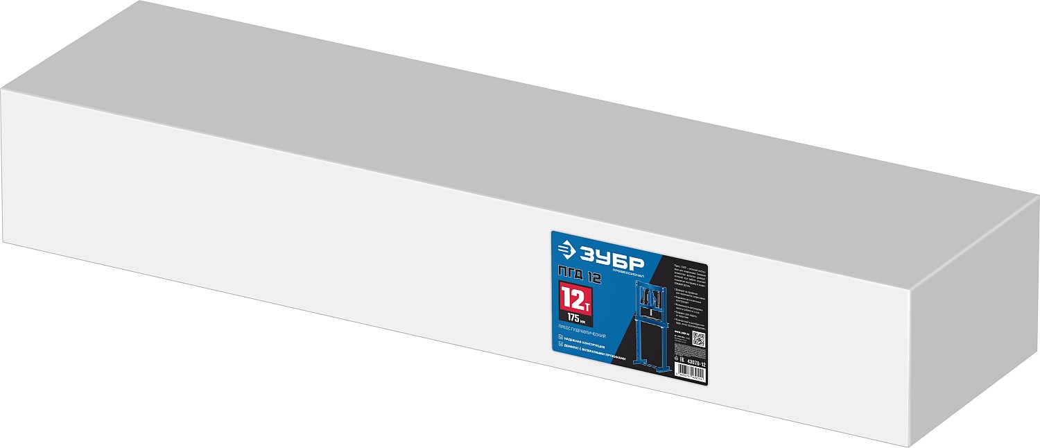 ЗУБР ПГД-12, 12 т, гидравлический пресс с домкратом и возвратными пружинами, Профессионал (43070-12) — фото 7