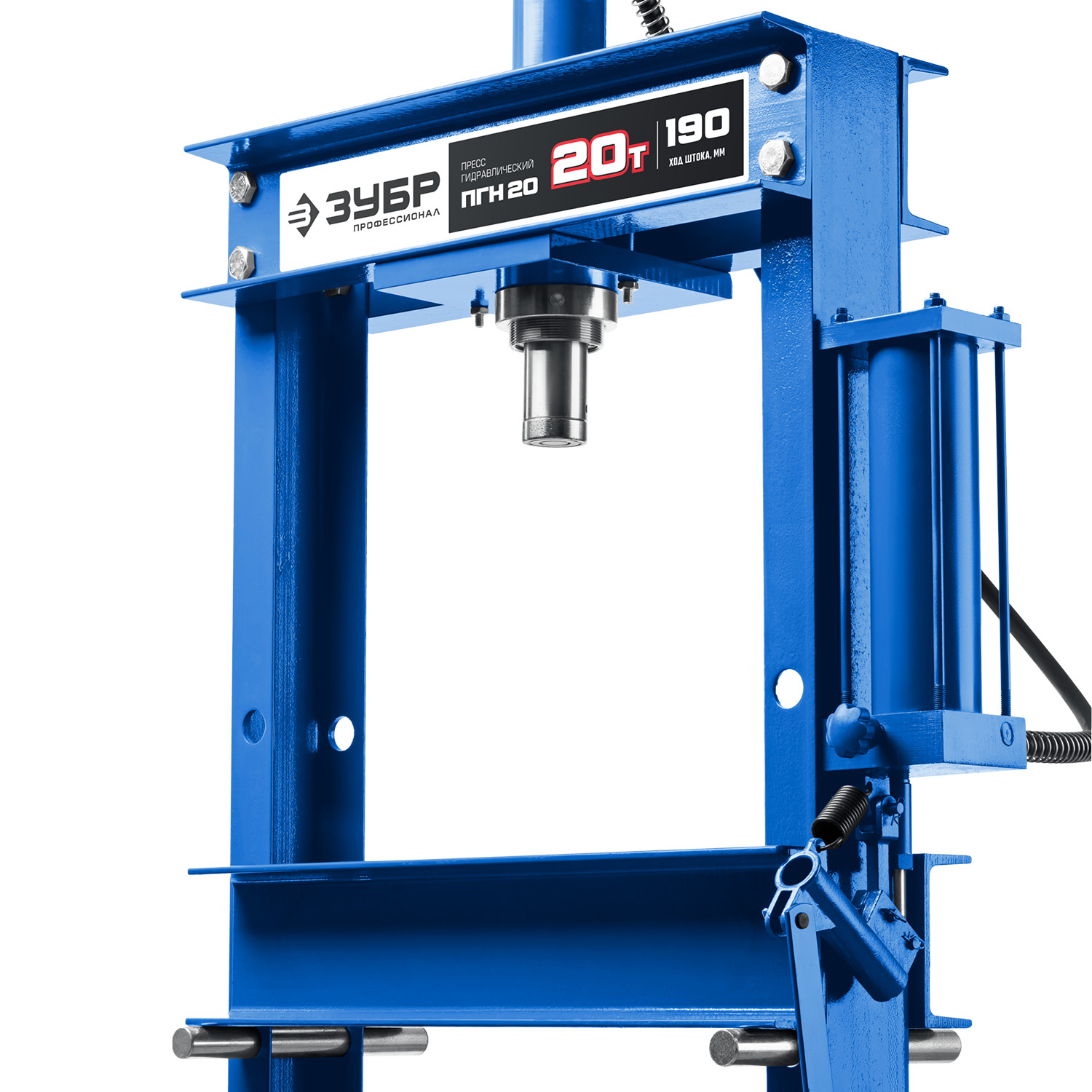 ЗУБР ПГН-20, 20 т, гидравлический пресс с гидронасосом и манометром, Профессионал (43072-20) — фото 6