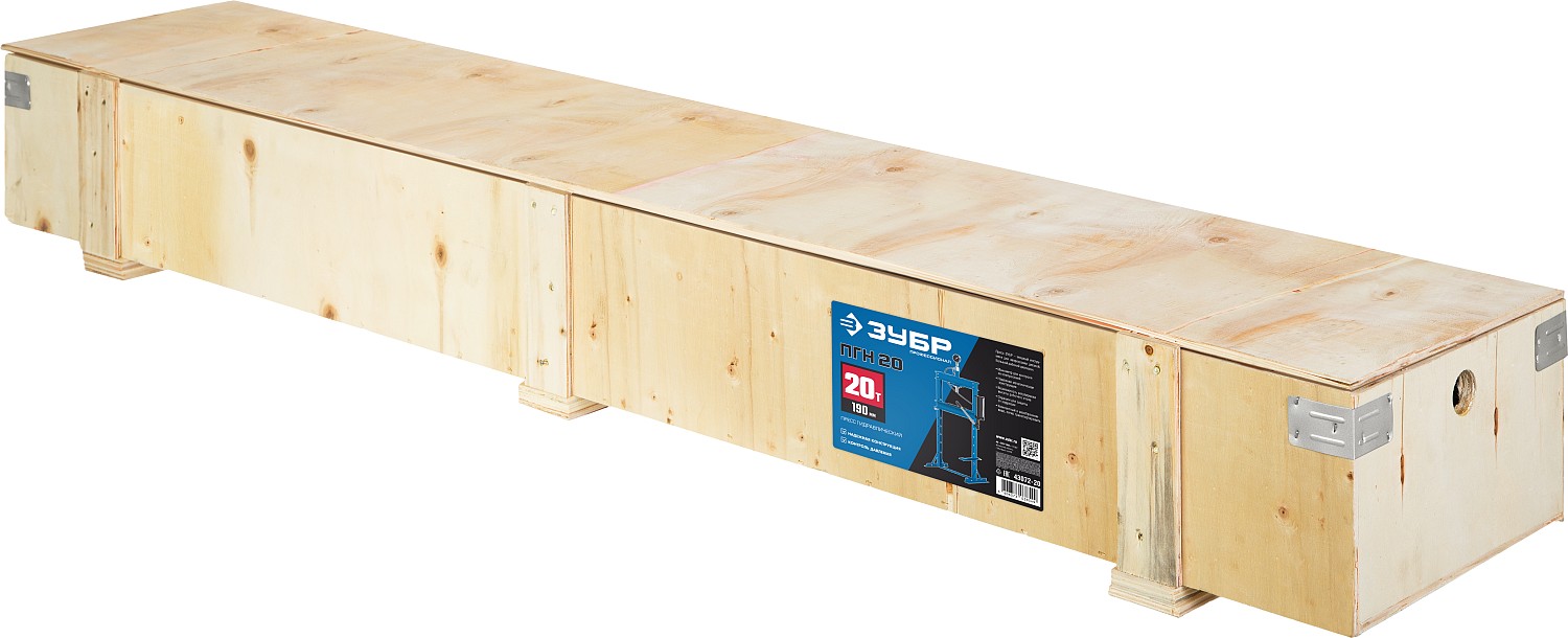 ЗУБР ПГН-20, 20 т, гидравлический пресс с гидронасосом и манометром, Профессионал (43072-20) — фото 9