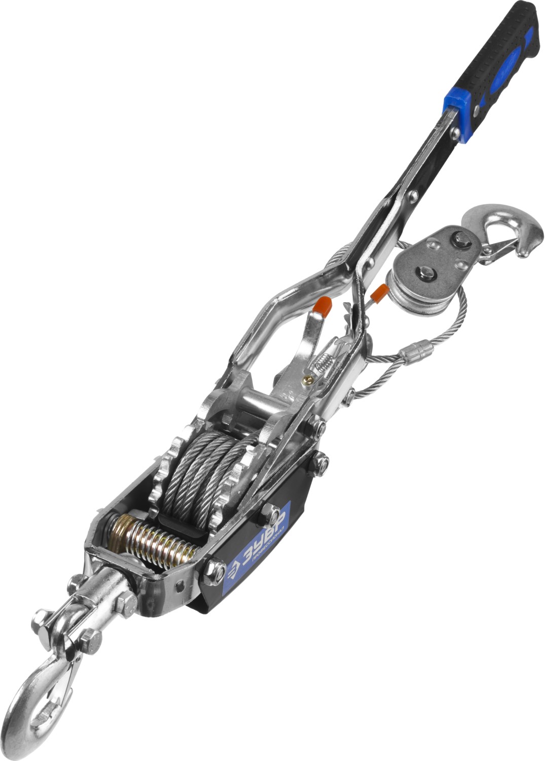 ЗУБР 4 т, 3 м, ручная рычажная лебедка, Профессионал (43105-4-K) — фото 3