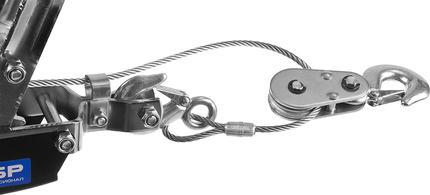 ЗУБР 4 т, 3 м, ручная рычажная лебедка, Профессионал (43105-4) — фото 4