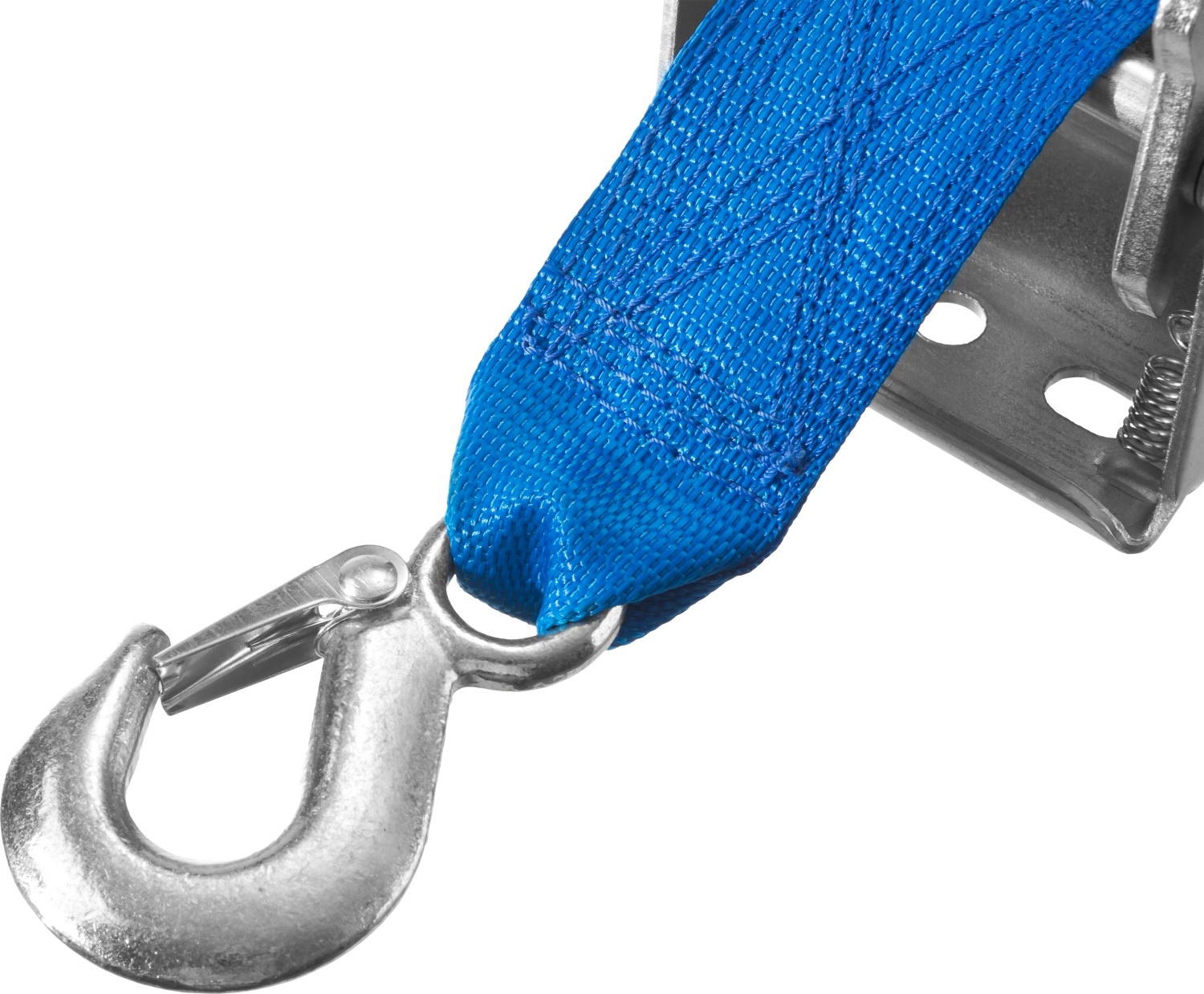 ЗУБР 1.1 т, 10 м, ручная барабанная тяговая ленточная лебедка, Профессионал (43115-1.1) — фото 5