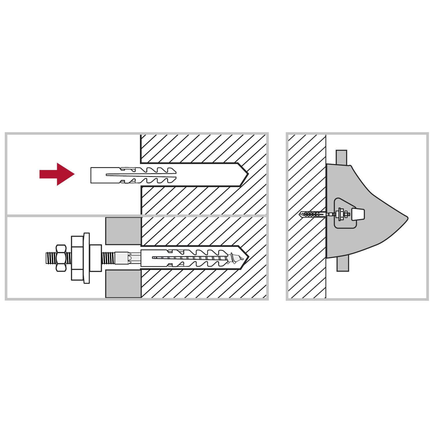 ЗУБР 14 мм, белый, набор для крепления раковин и писсуаров, Профессионал (44220) — фото 5