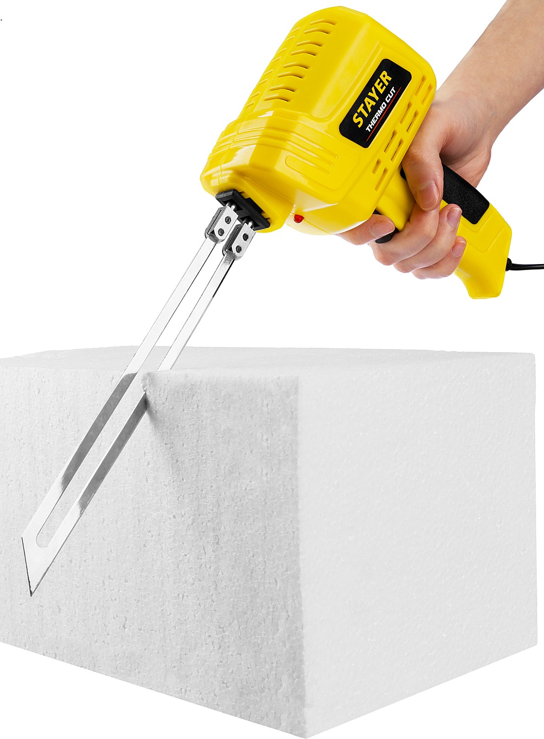 STAYER Thermo cut, 150 Вт, в наборе: 2 ножа, быстрый рез пенопласта + пластика, прибор для терморезки (45255-H2) — фото 5