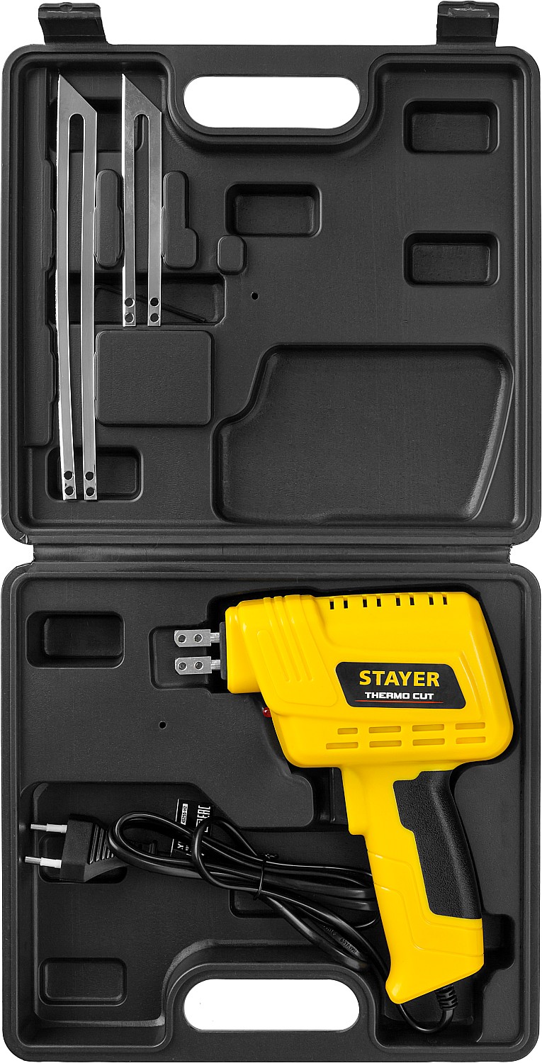STAYER Thermo cut, 150 Вт, в наборе: 2 ножа, быстрый рез пенопласта + пластика, прибор для терморезки (45255-H2) — фото 8