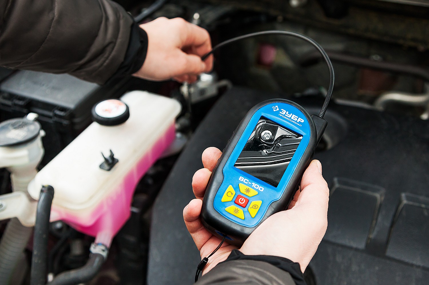 ЗУБР ВС-100, 2,7″, 9 мм, 0,6 м, видеоскоп, Профессионал (45355) — фото 7