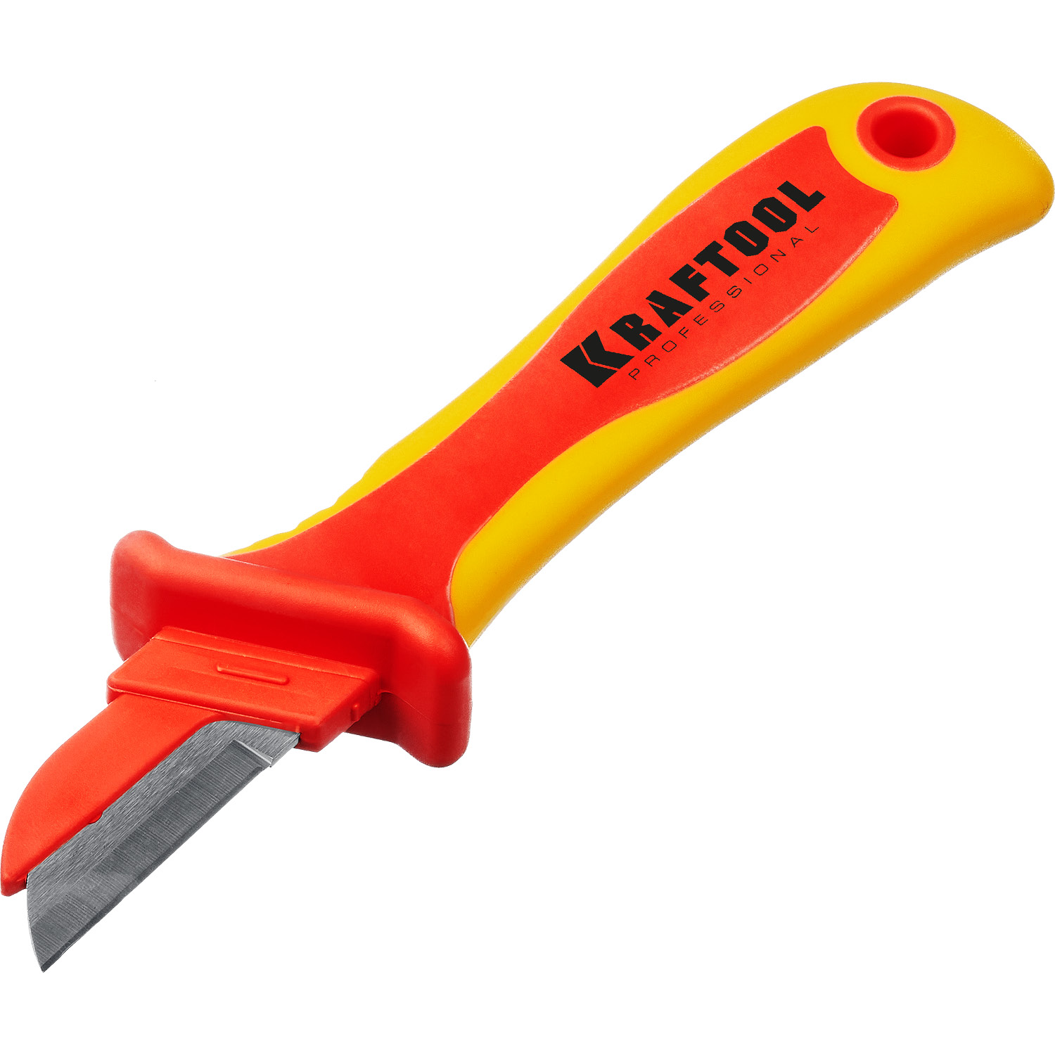 KRAFTOOL KN-1, 1000 В, прямой, диэлектрический нож электрика (45401) — фото 5