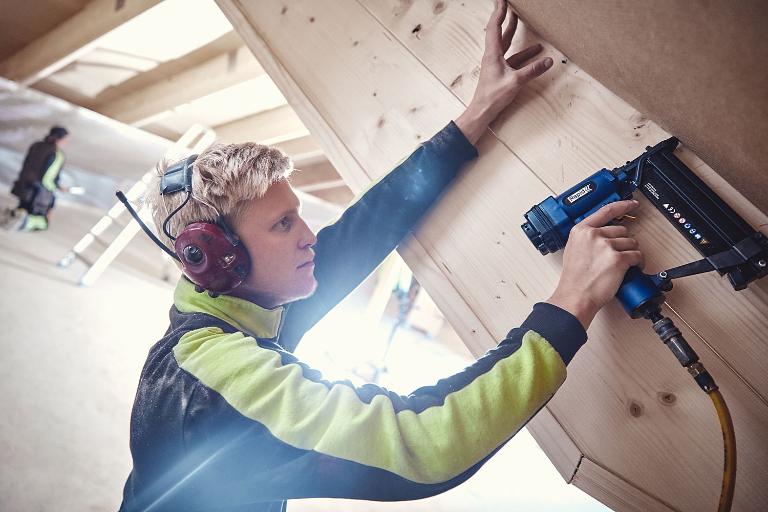 RAPID PBS151, тип 90 и гвоздей тип 300, 2-в-1, нейлер-степлер (гвозде/скобозабиватель) пневматический для скоб (5000103) — фото 2