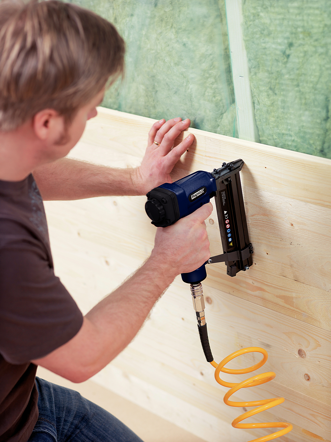 RAPID PBS151, тип 90 и гвоздей тип 300, 2-в-1, нейлер-степлер (гвозде/скобозабиватель) пневматический для скоб (5000103) — фото 5