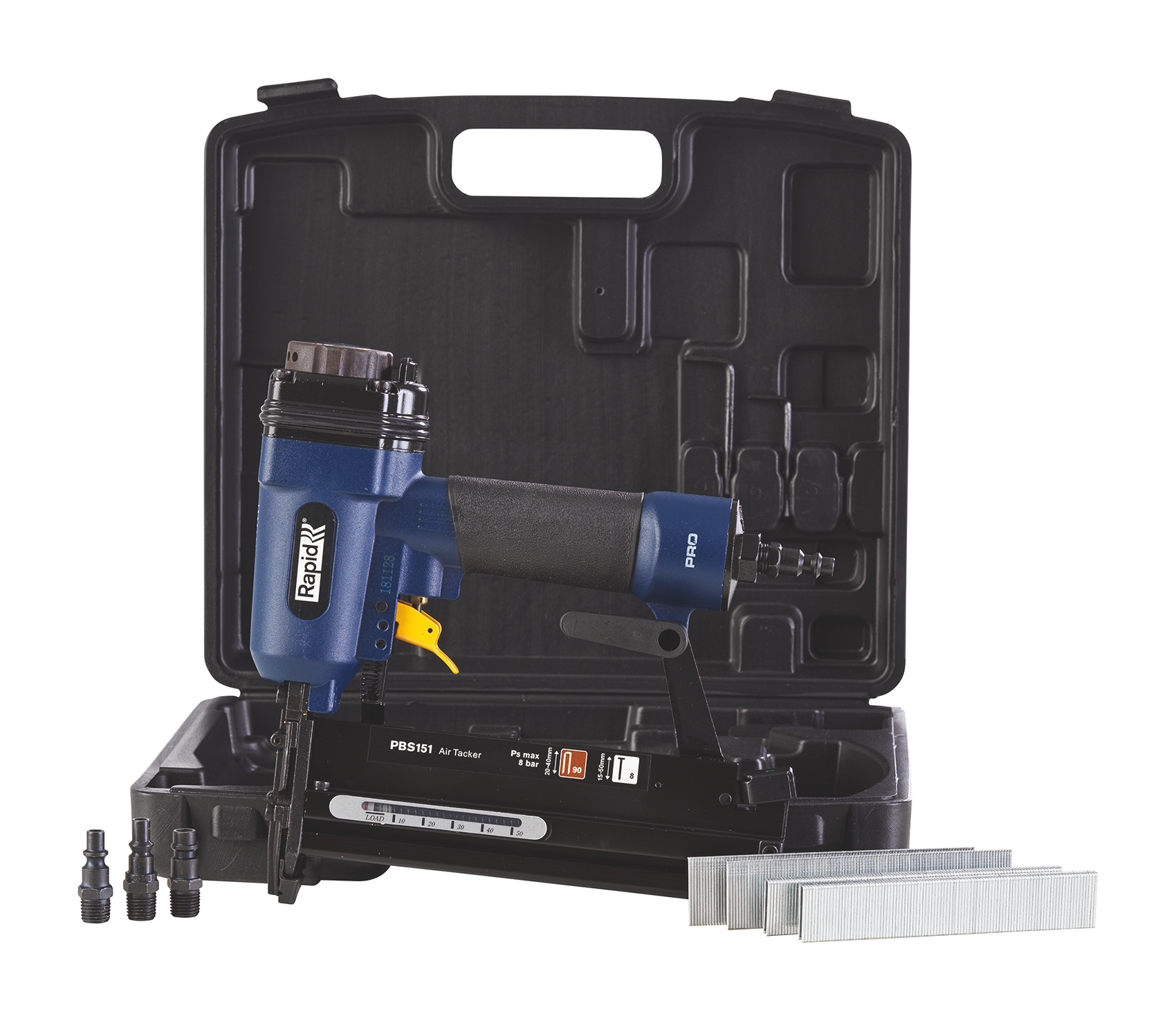 RAPID PBS151, тип 90 и гвоздей тип 300, 2-в-1, нейлер-степлер (гвозде/скобозабиватель) пневматический для скоб (5000103) — фото 7