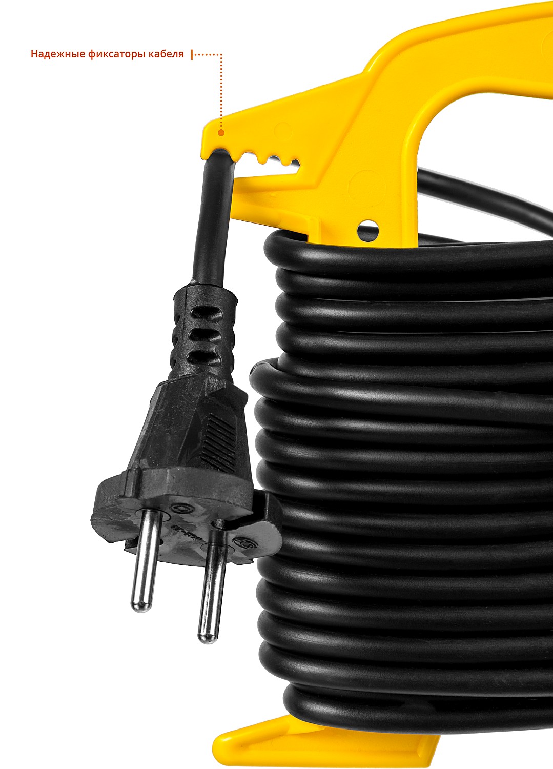 Удлинитель на рамке ″MF 207″, 15 м, 2200 Вт, 1 гнездо, ПВС 2х0,75 мм2, STAYER — фото 3