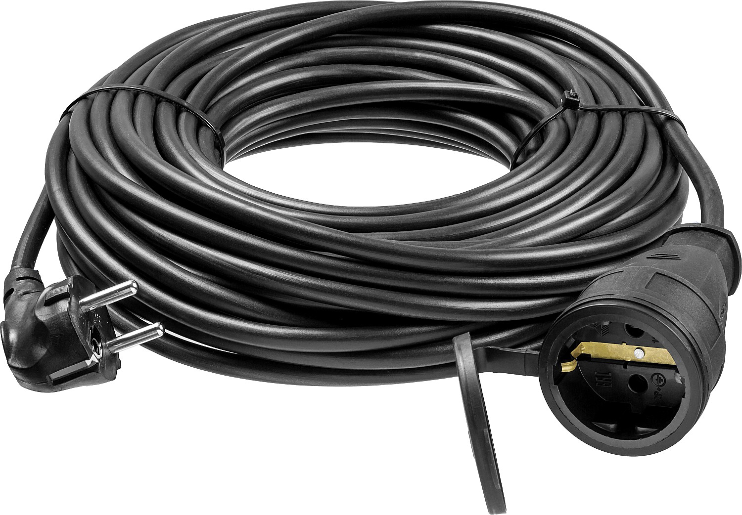 ЗУБР ПВС-315-Ш, ПВС, 3 х 1.5 мм2, 20 м, IP44, 3500 Вт, силовой удлинитель-шнур, Профессионал (55020-20) — фото 2