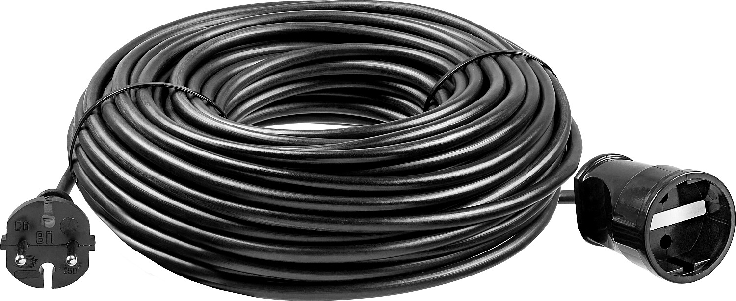 ЗУБР ПВС-207-Ш, ПВС, 2 x 0.75 мм2, 50 м, 2200 Вт, силовой удлинитель-шнур (55023-50) — фото 3