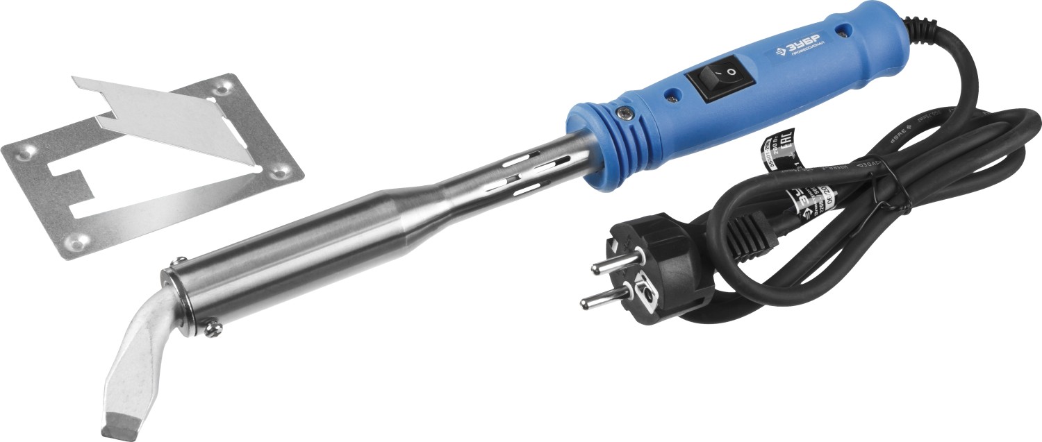 ЗУБР Ceramic PRO, 200 Вт, клин, высокомощный электропаяльник с пластиковой рукояткой, Профессионал (55301-200) — фото 2