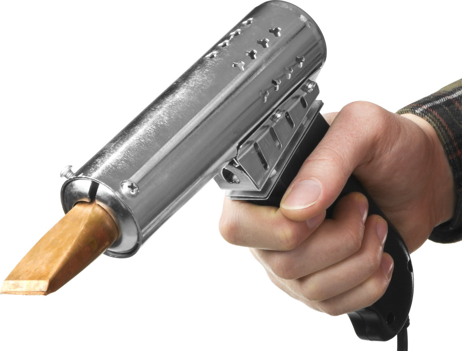 ЗУБР Ceramic PRO, 500 Вт, клин, сверхмощный электропаяльник с пластиковой пистолетной рукояткой, Профессионал (55302-500) — фото 3