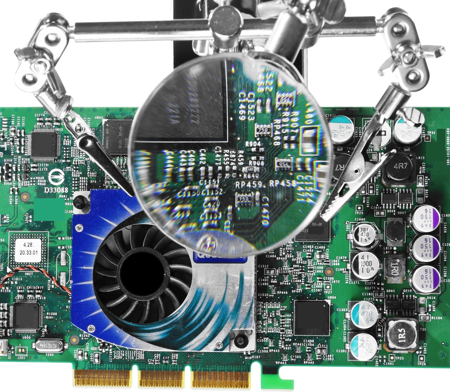 STAYER MAXTerm, увел. линза 2Х, держатель для пайки третья рука с лупой (55339) — фото 6