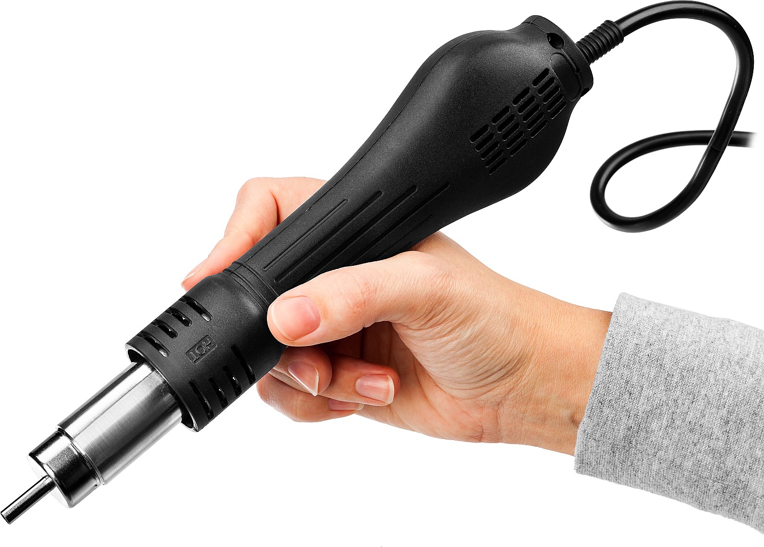 ЗУБР ПСТ-650, 650 Вт, 100 - 500°C,120 л/мин, 3 насадки, керамический нагреватель, цифровая термовоздушная паяльная станция, Профессионал (55350) — фото 7