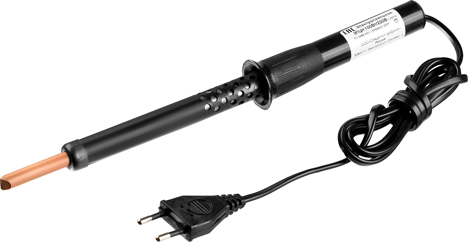 ЭПЦН Россия, 100 Вт, электропаяльник с пластиковой рукояткой (55401-100) — фото 2