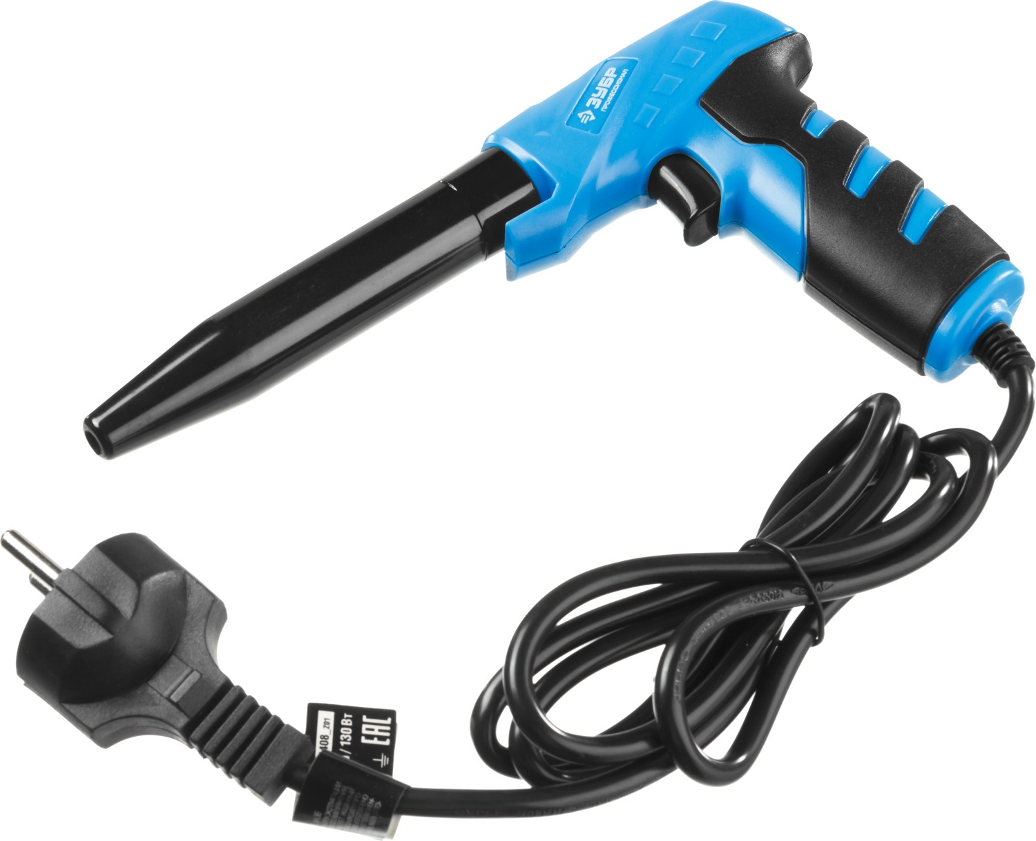 ЗУБР ТУРБО 30/ 130 Вт, конус, керамический нагреватель, электропаяльник с пистолетной рукояткой, Профессионал (55408) — фото 2