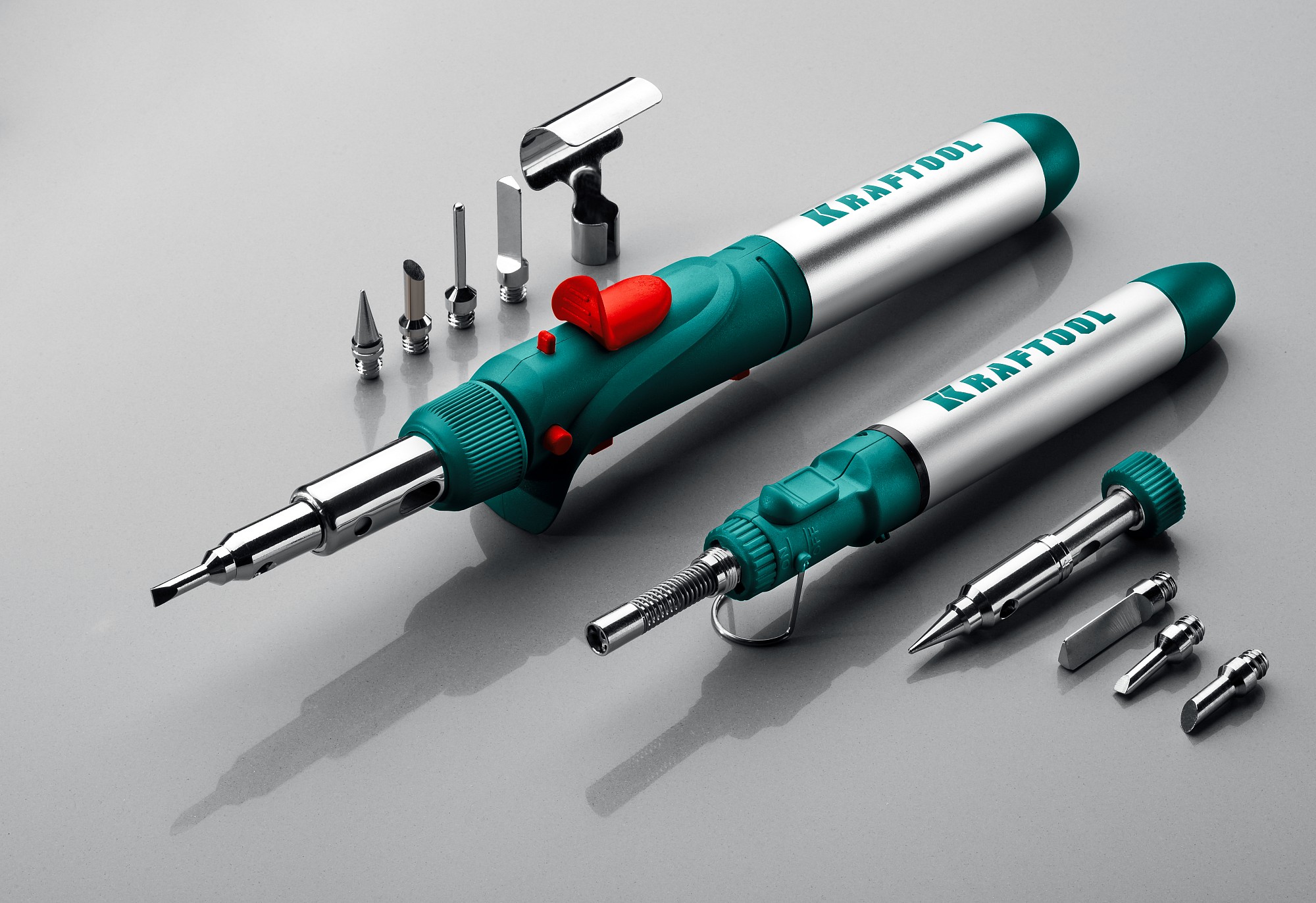 KRAFTOOL SolderGas, 120 K, 30 - 120 Вт, 1300°С, горелка, фен, пьезоподжиг, набор 10 в 1, газовый паяльник (55503-H10) — фото 17