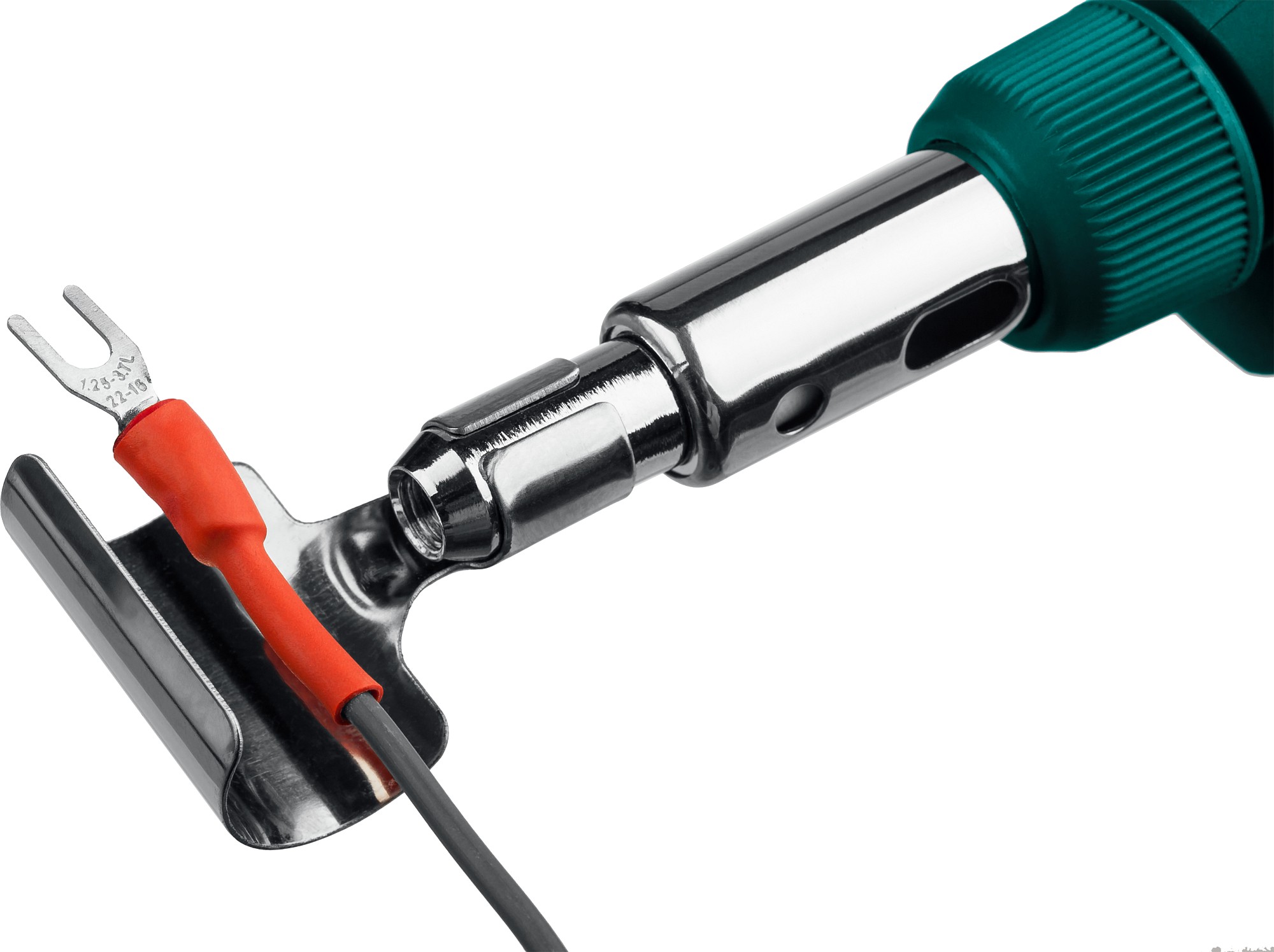 KRAFTOOL SolderGas, 120 K, 30 - 120 Вт, 1300°С, горелка, фен, пьезоподжиг, набор 10 в 1, газовый паяльник (55503-H10) — фото 10