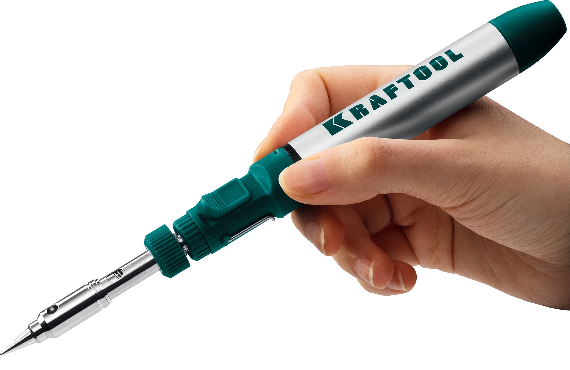 KRAFTOOL SolderGas, 70 A, 30 - 70 Вт, 1300°С, горелка, фен, набор 3 в 1, газовый паяльник (55504-H3) — фото 12