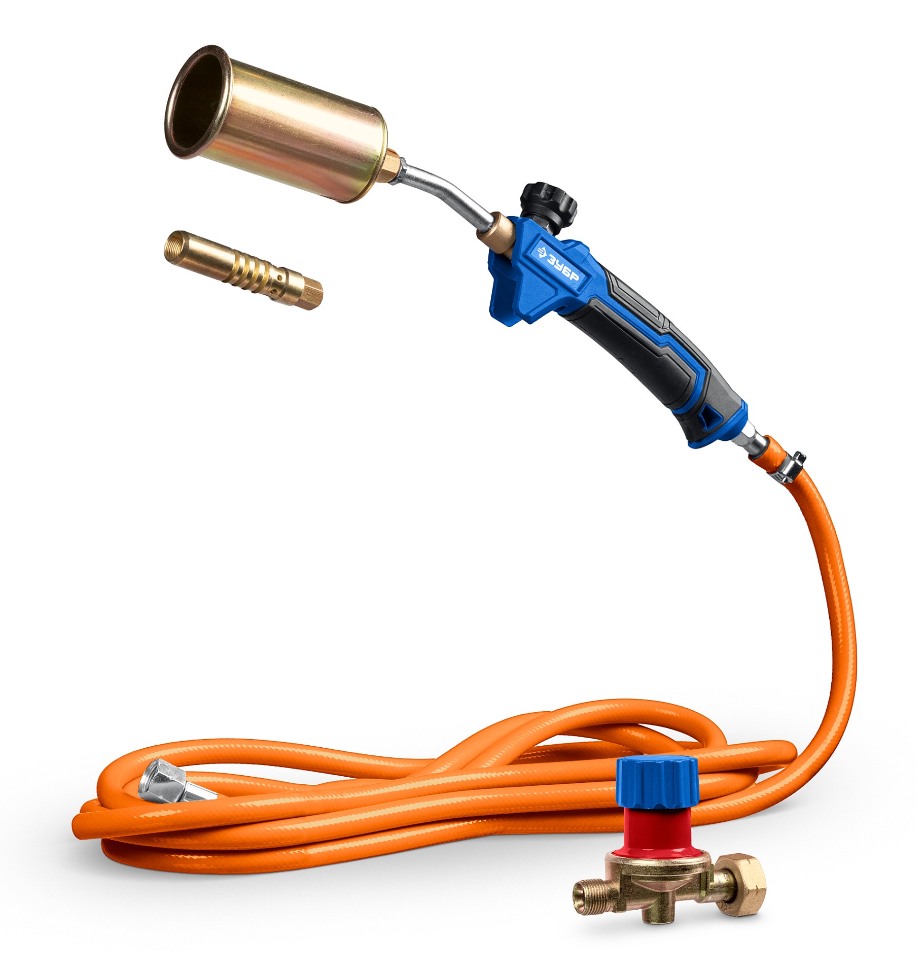 ЗУБР ГП-400Н, 400мм, стаканы 50мм /17мм, шланг 5м, редуктор, пропановая горелка в наборе Профессионал (55545-H5)