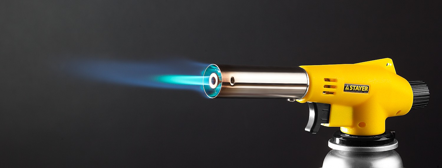 STAYER MaxTerm MG200, 1300°C, газовая горелка с пьезоподжигом на баллон с цанговым соединением (55584) — фото 2