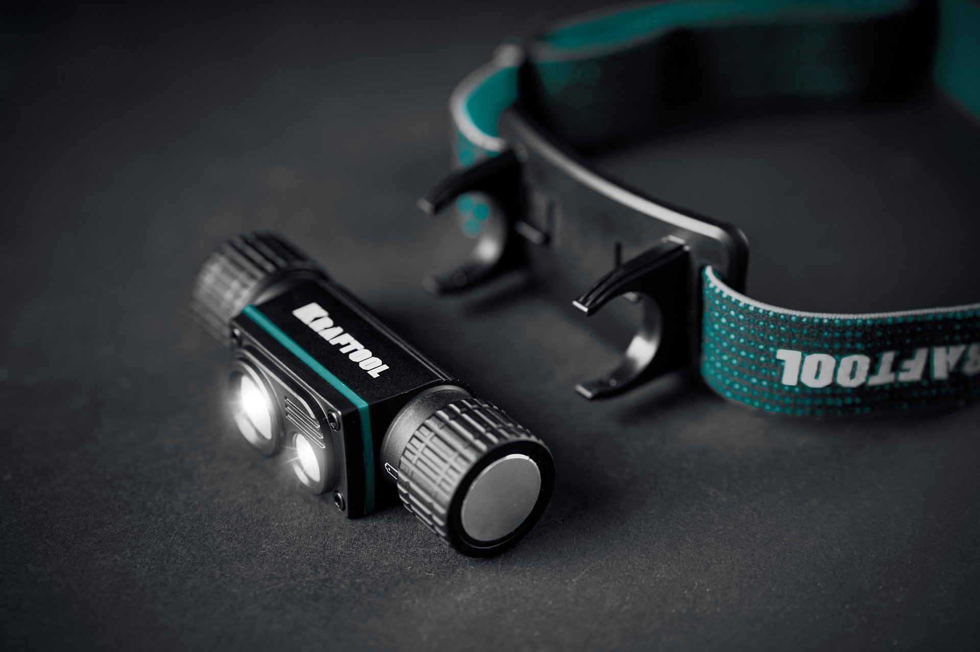 KRAFTOOL KH-7, 1000 лм, 4 режима, 3в1 аккумуляторный налобный/ручной фонарь, 2200мАч (56450) — фото 6