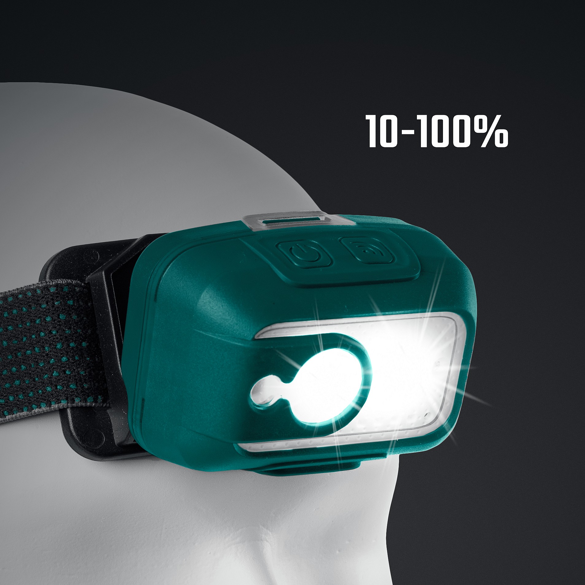 KRAFTOOL KH-5, 550 лм, 3 режима, аккумуляторный налобный фонарь, 1800мАч (56454) — фото 4