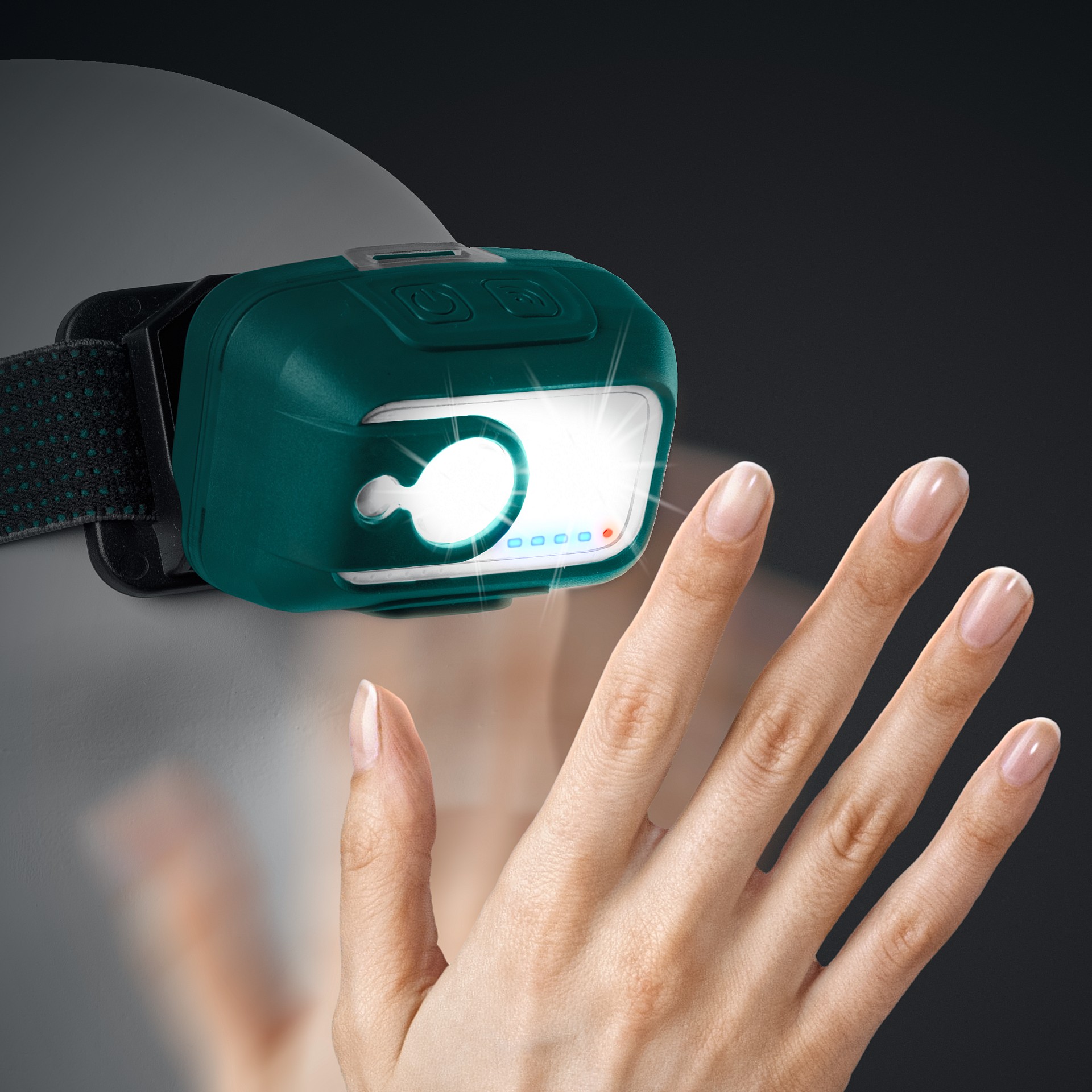 KRAFTOOL KH-5, 550 лм, 3 режима, аккумуляторный налобный фонарь, 1800мАч (56454) — фото 5