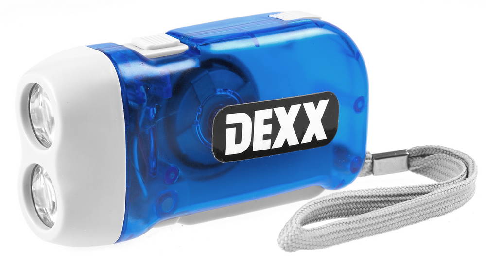 DEXX 2 LED, ручной динамо-фонарь (56700)