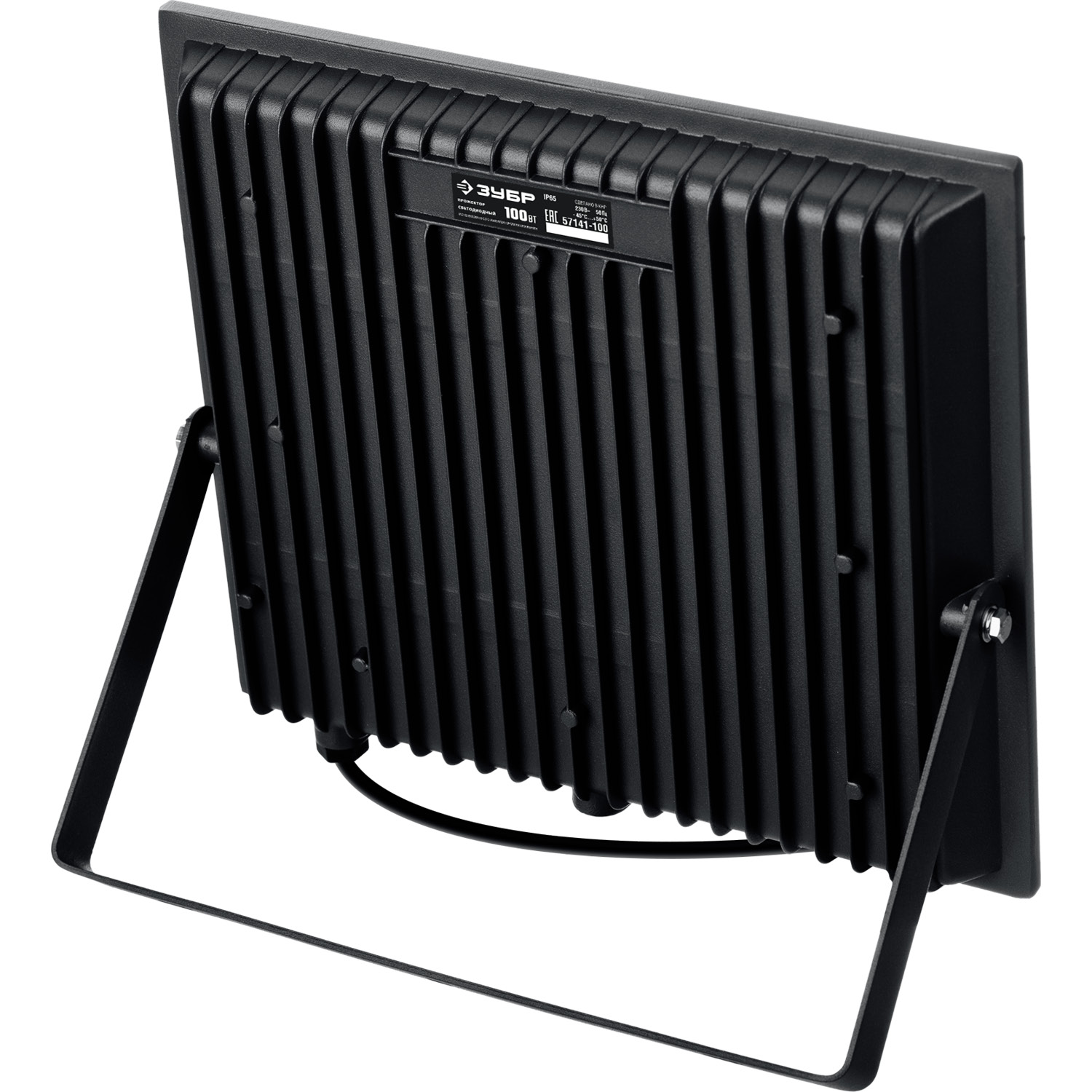 ЗУБР ПСК-100, 100 Вт, 6500 К, IP 65, светодиодный прожектор, Профессионал (57141-100) — фото 5