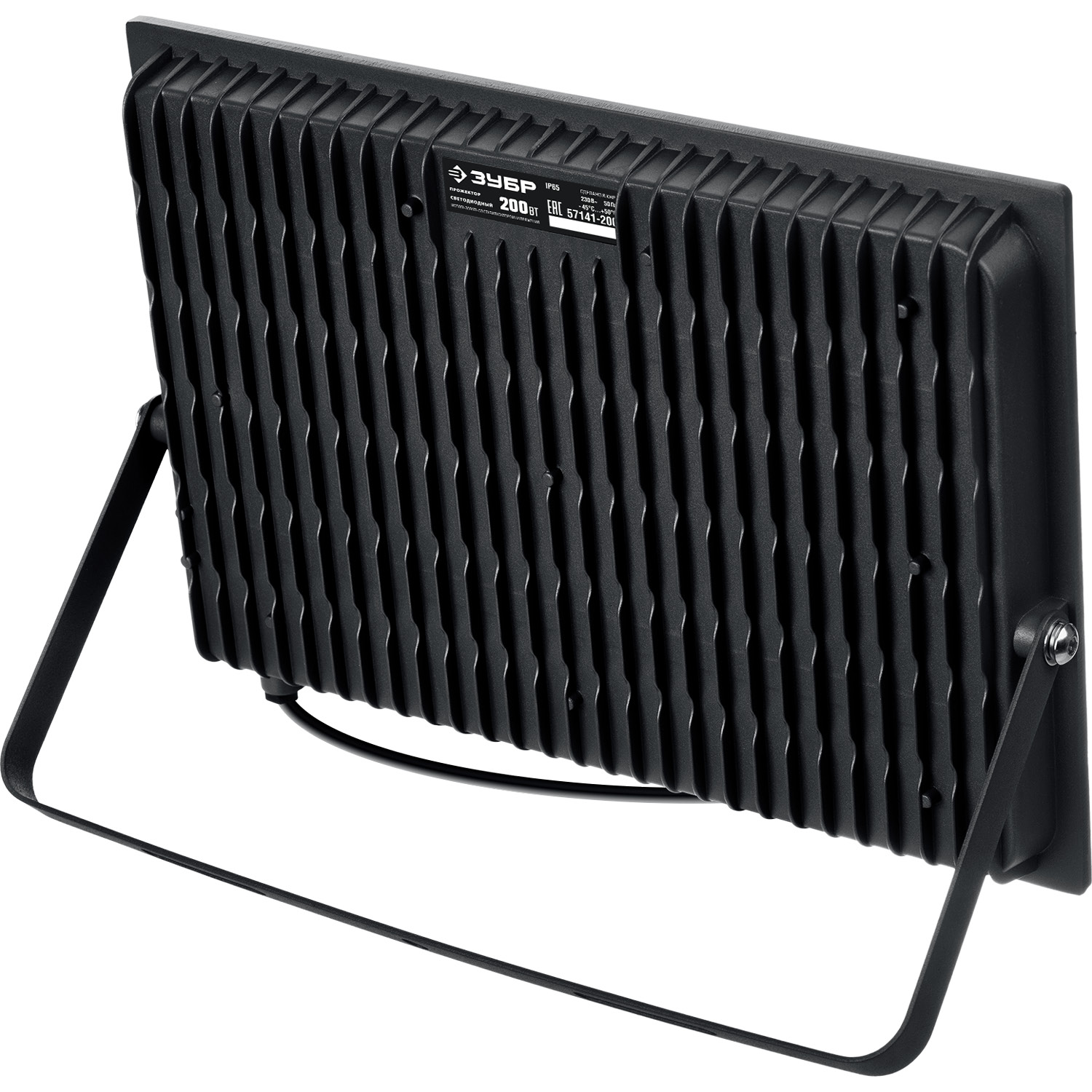 ЗУБР ПСК-200, 200 Вт, 6500 К, IP 65, светодиодный прожектор, Профессионал (57141-200) — фото 5