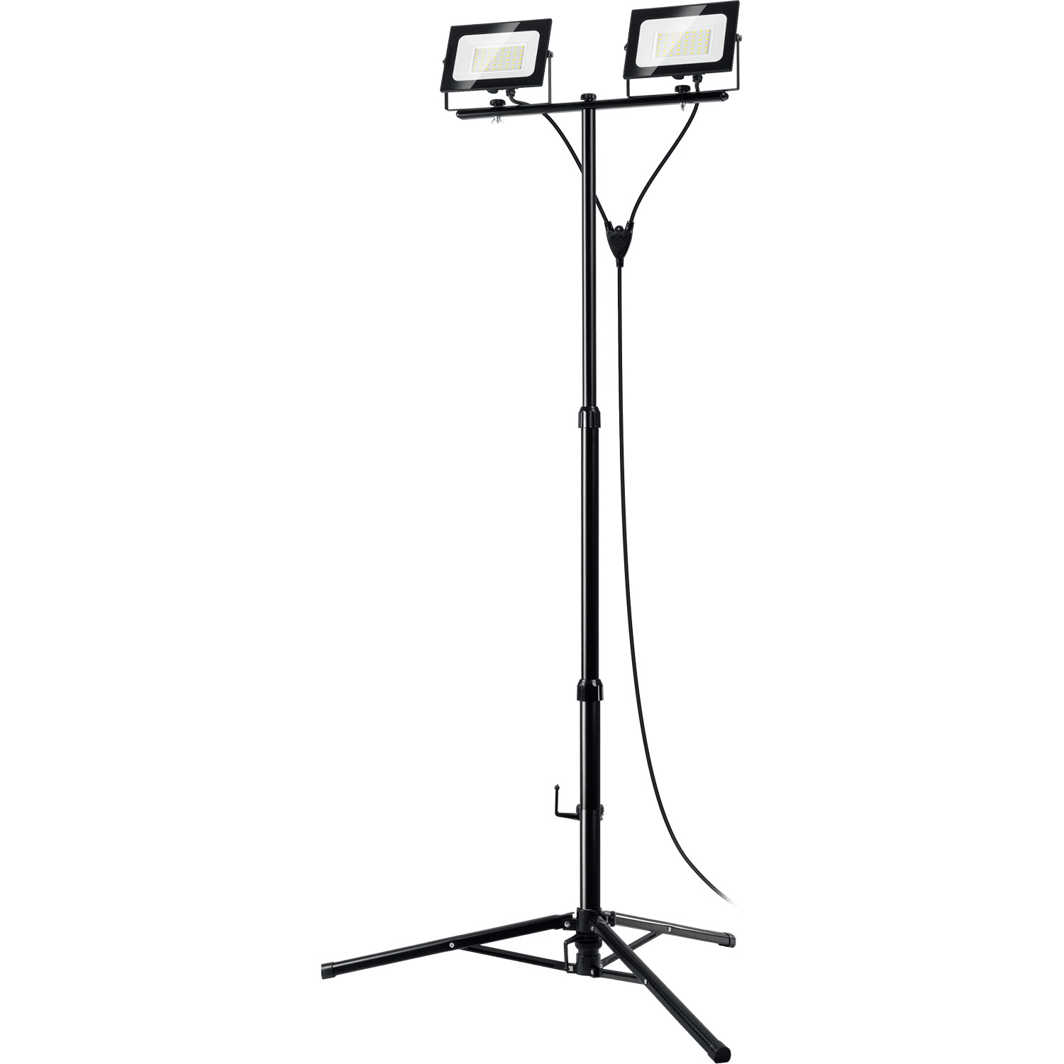 ЗУБР ПСК 50х2, 2 х 50 Вт, 6500 К, IP 65, 1.6 м, светодиодные прожекторы на штативе, Профессионал (57145-2-50) — фото 6