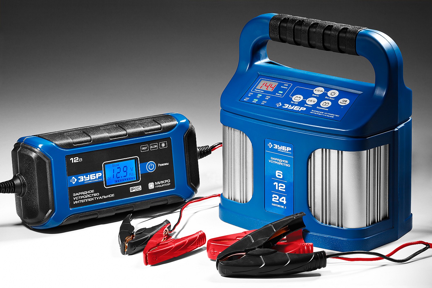 ЗУБР ЗУ-240, 6/12/24 В, 2-12 А, розетка 12 В, интеллектуальное зарядное устройство для аккумуляторов, Профессионал (59305) — фото 9