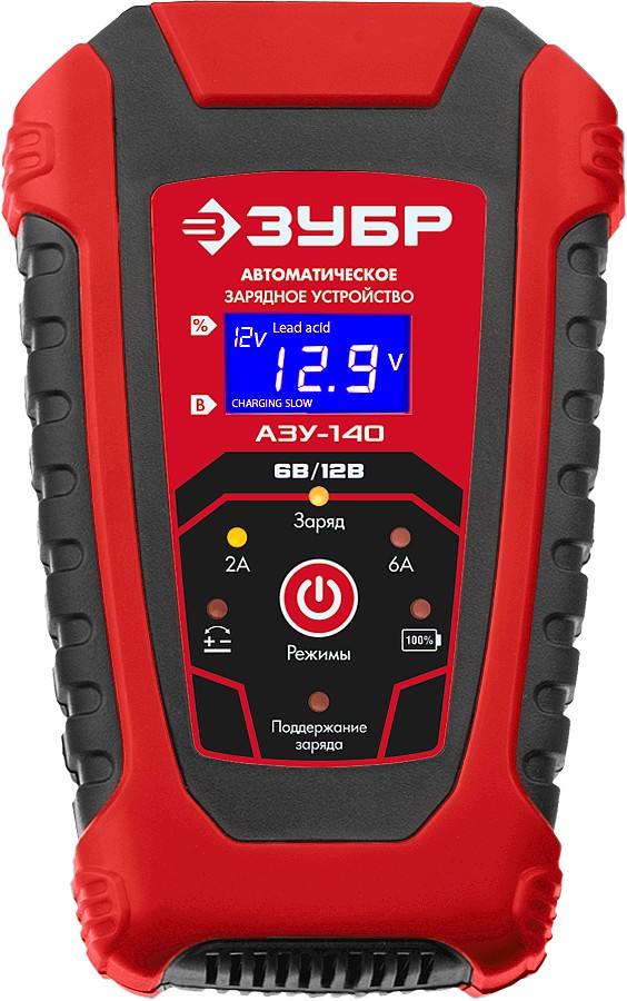 ЗУБР АЗУ-140, 6/12 В, 6 А, автоматическое зарядное устройство (59310) — фото 3