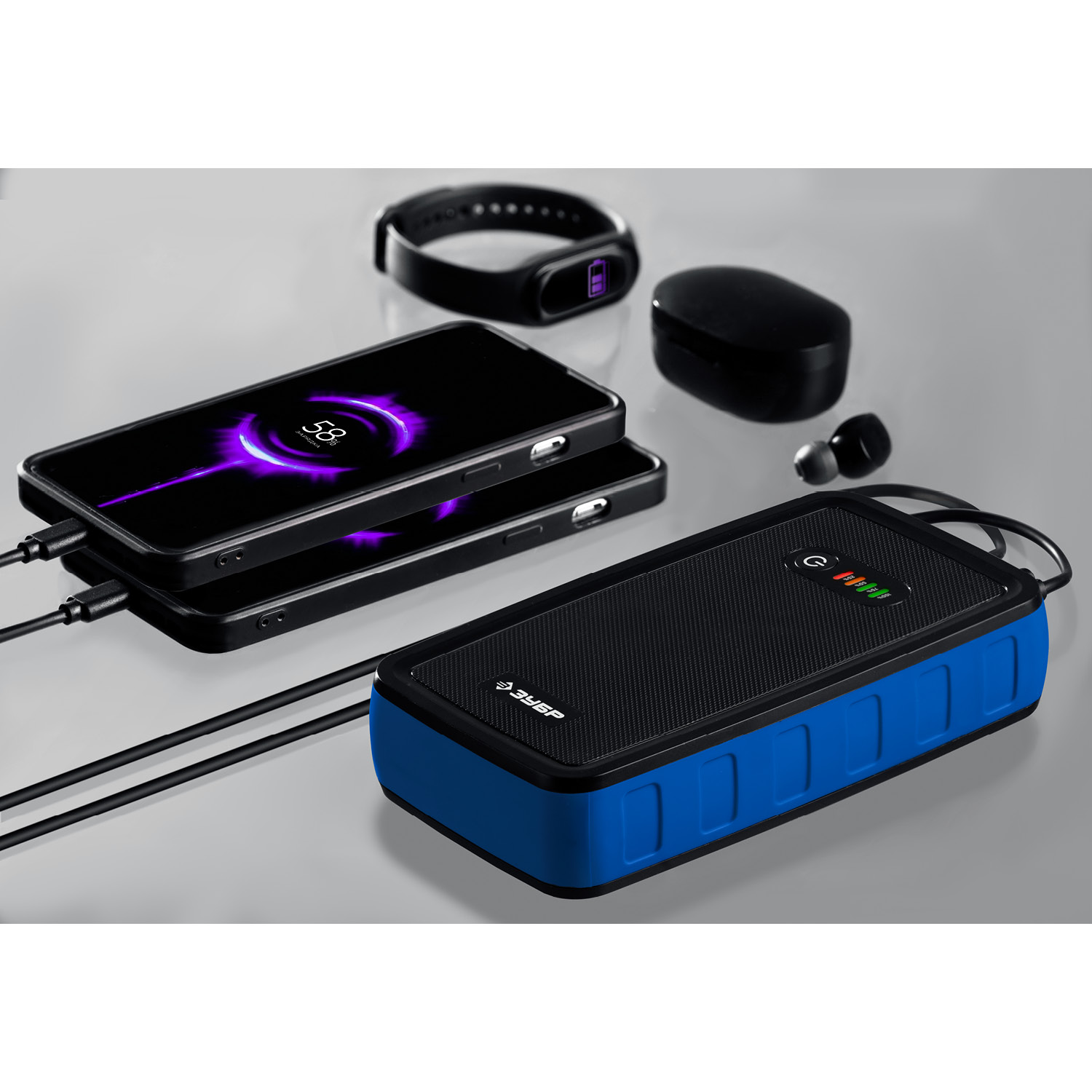 ЗУБР АПУ-800, 12 В, макс. 800 А, аккумуляторное пусковое устройство, Профессионал (59319) — фото 9