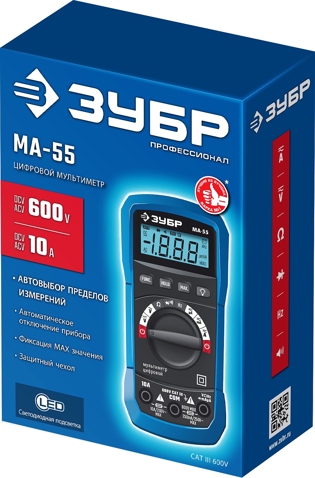 ЗУБР МА-55 цифровой мультиметр (59805) — фото 5