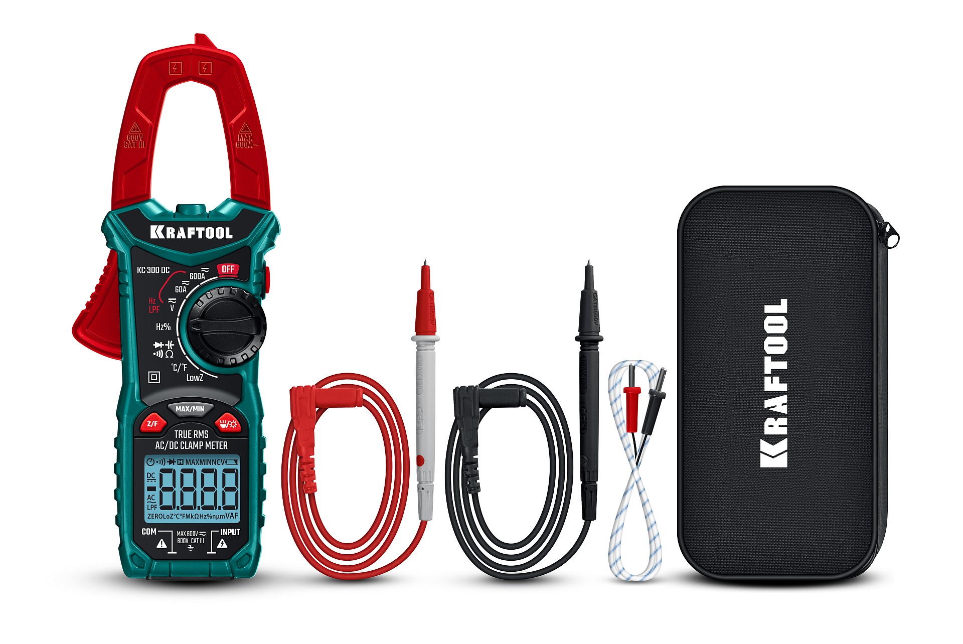 KRAFTOOL KC-300DC Цифровые токовые клещи (59830) — фото 3