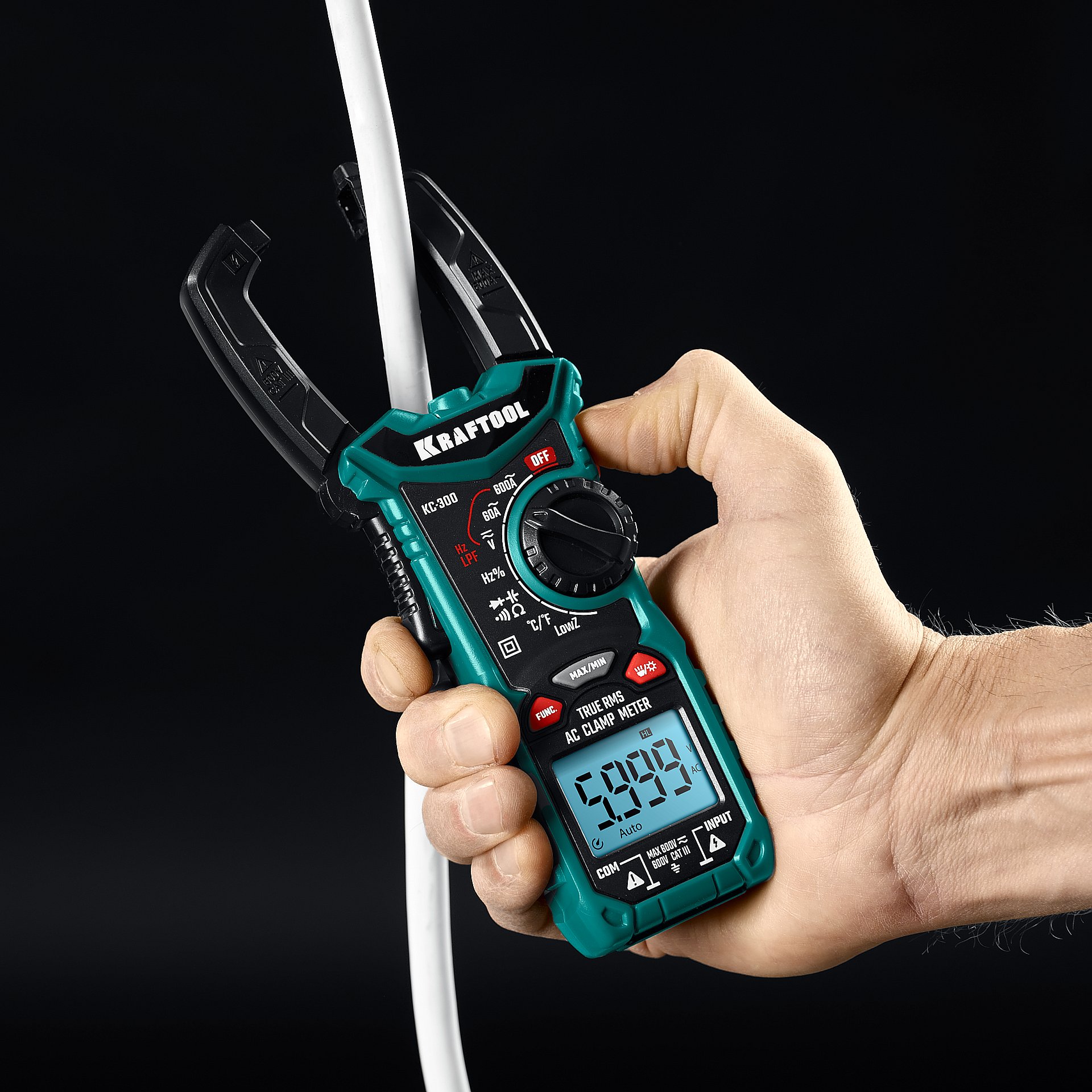 KRAFTOOL KC-300 Цифровые токовые клещи (59832) — фото 4