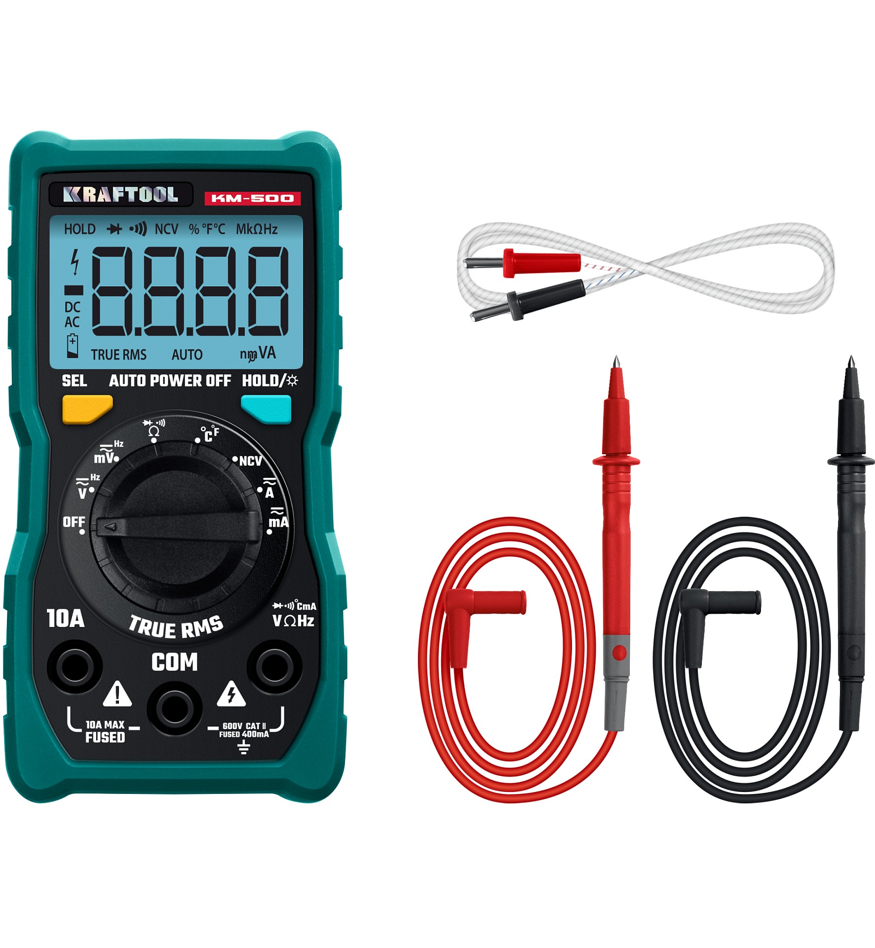 KRAFTOOL KM-500 цифровой мультиметр (59856) — фото 3