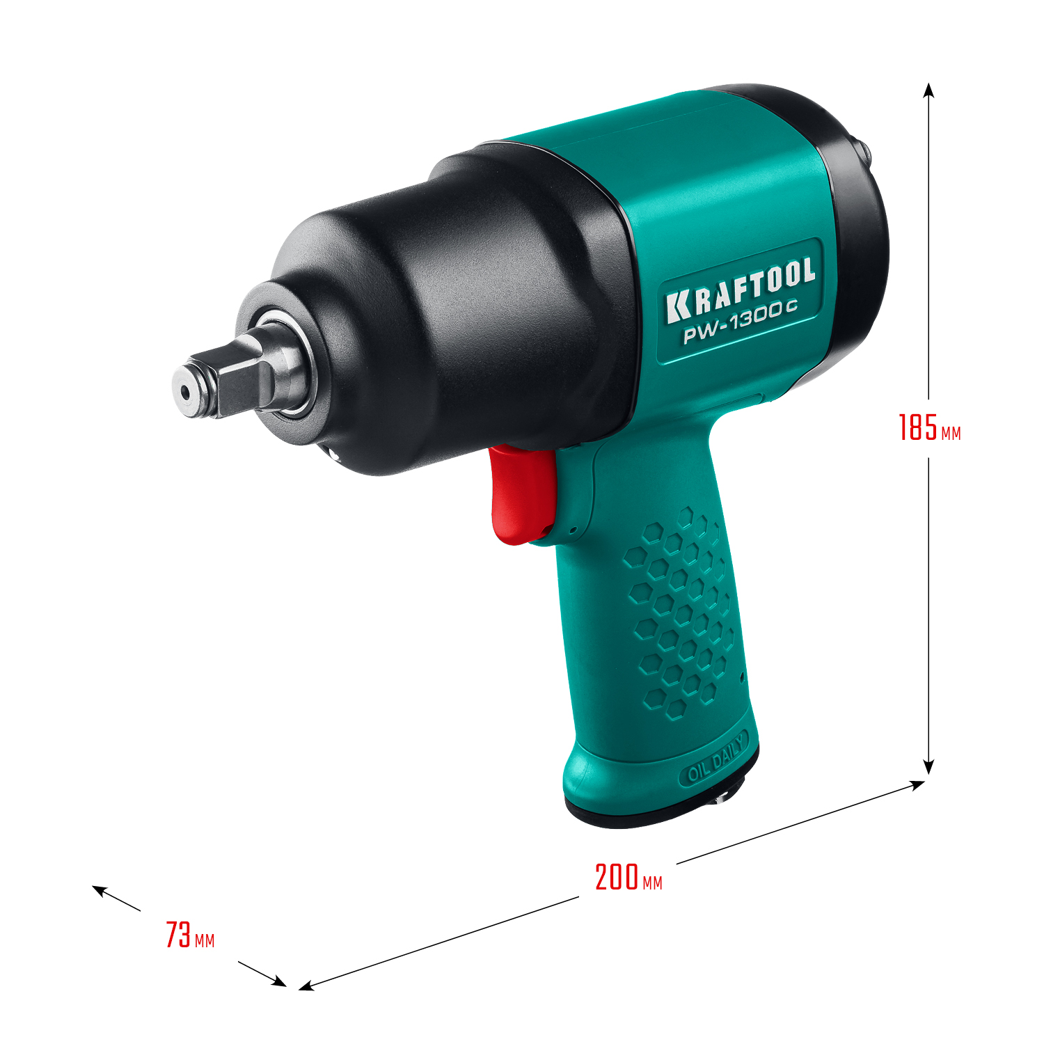 KRAFTOOL PW-1300c, 1/2″, 1300 Н·м, ударный пневматический гайковерт (64205) — фото 8
