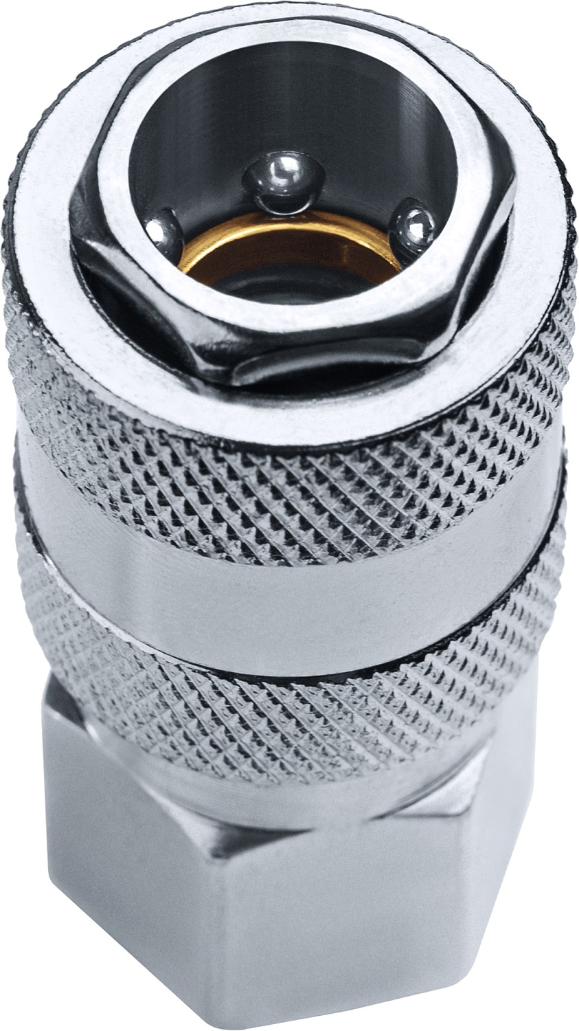 ЗУБР 1/4″F - рапид муфта, переходник, Профессионал (64910-1/4) — фото 3