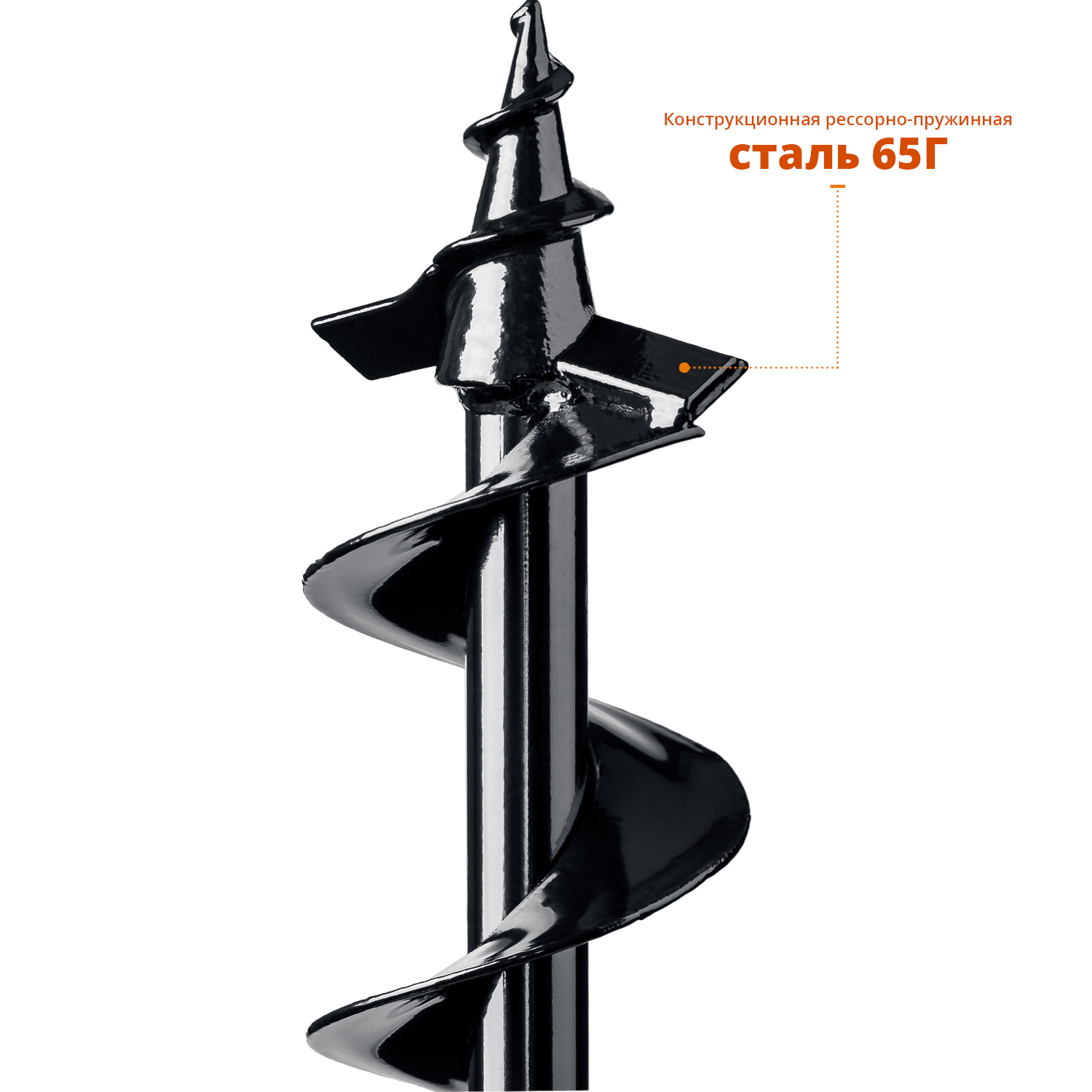 ЗУБР d 100 мм, грунт, шнек для мотобуров (7051-10) — фото 4