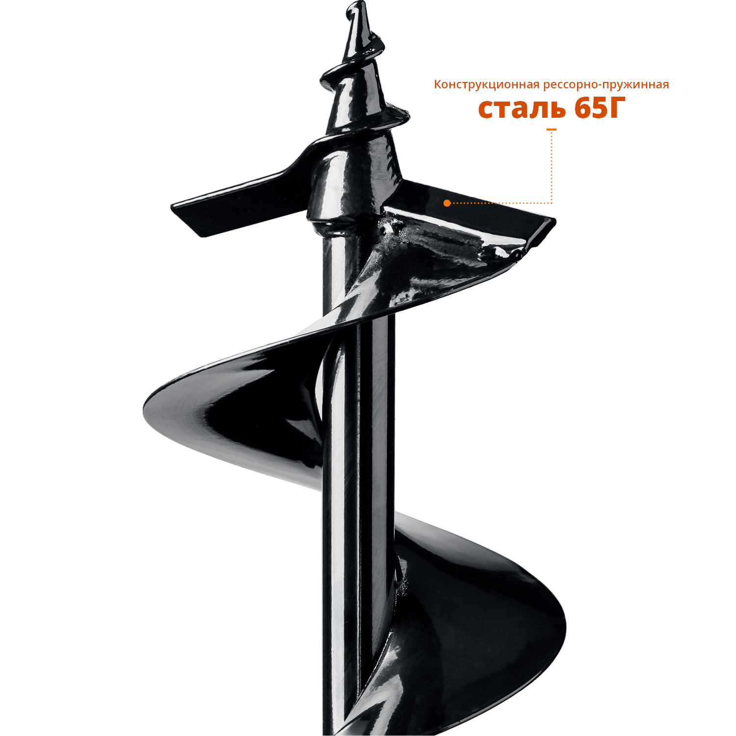 ЗУБР d 150 мм, грунт, шнек для мотобуров (7051-15) — фото 4